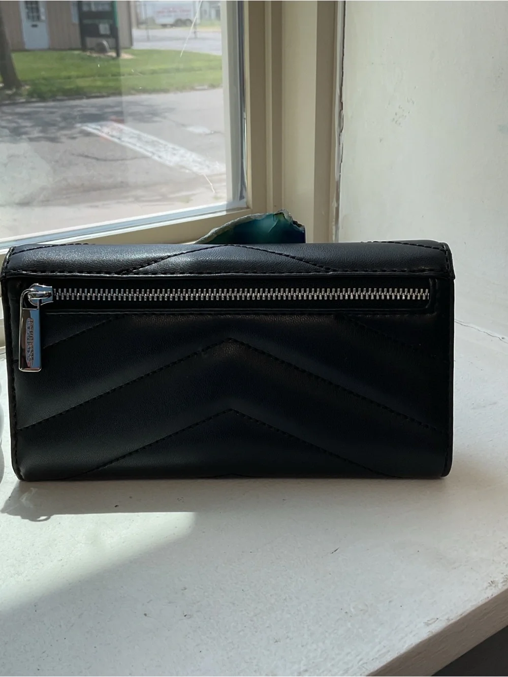 Michael Kors NWT Black Quilted Leather Trifold Wallet